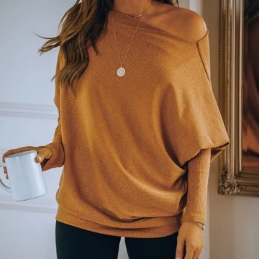 NWOT Vici Grateful Dolman knit sweater - camel